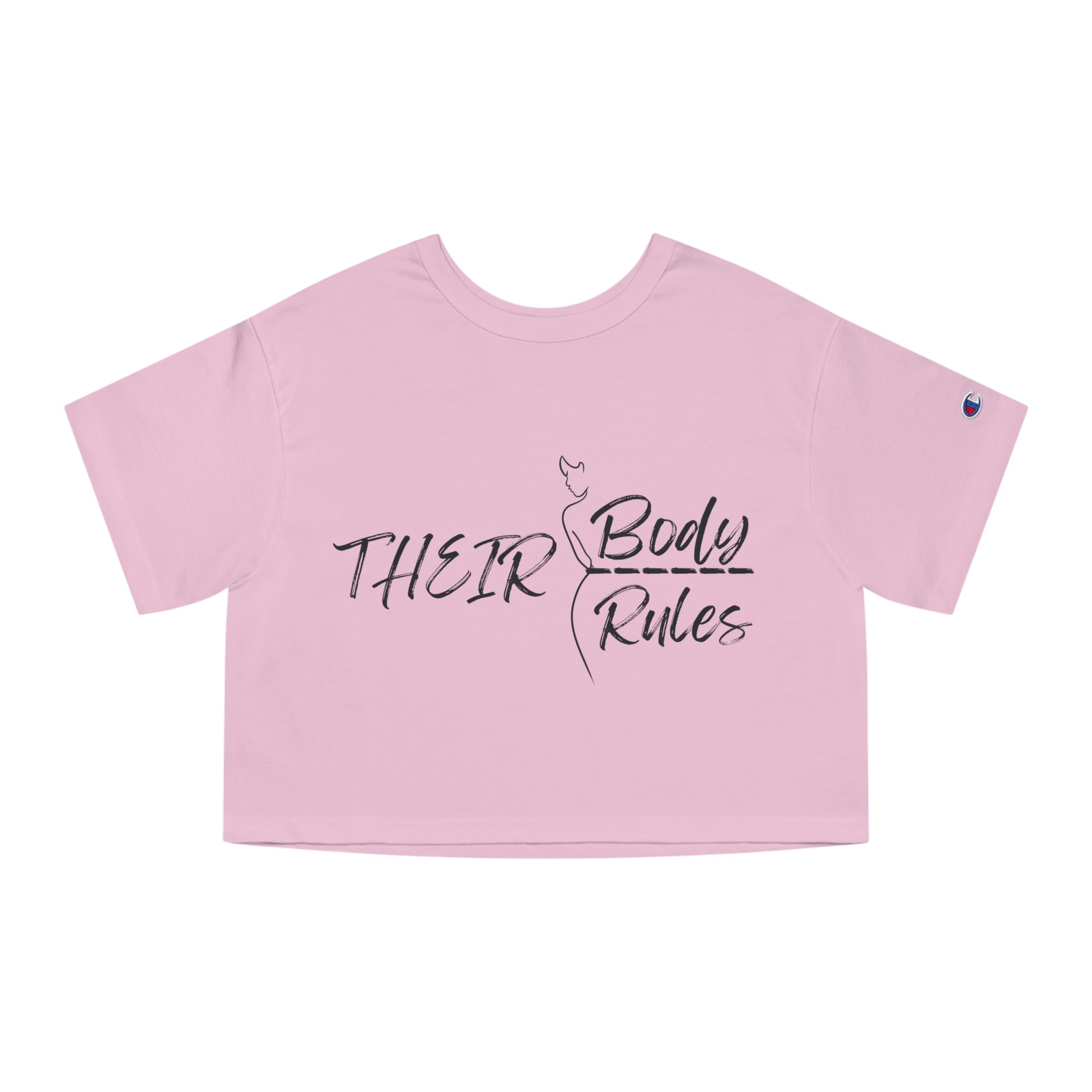 Their Body, Their Rules Champion Heritage Cropped T-Shirt