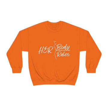 Her Body, Her Rules Unisex Heavy Blend™ Crewneck Sweatshirt
