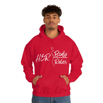 Her Body, Her Rules Heavy Blend™ Hooded Sweatshirt
